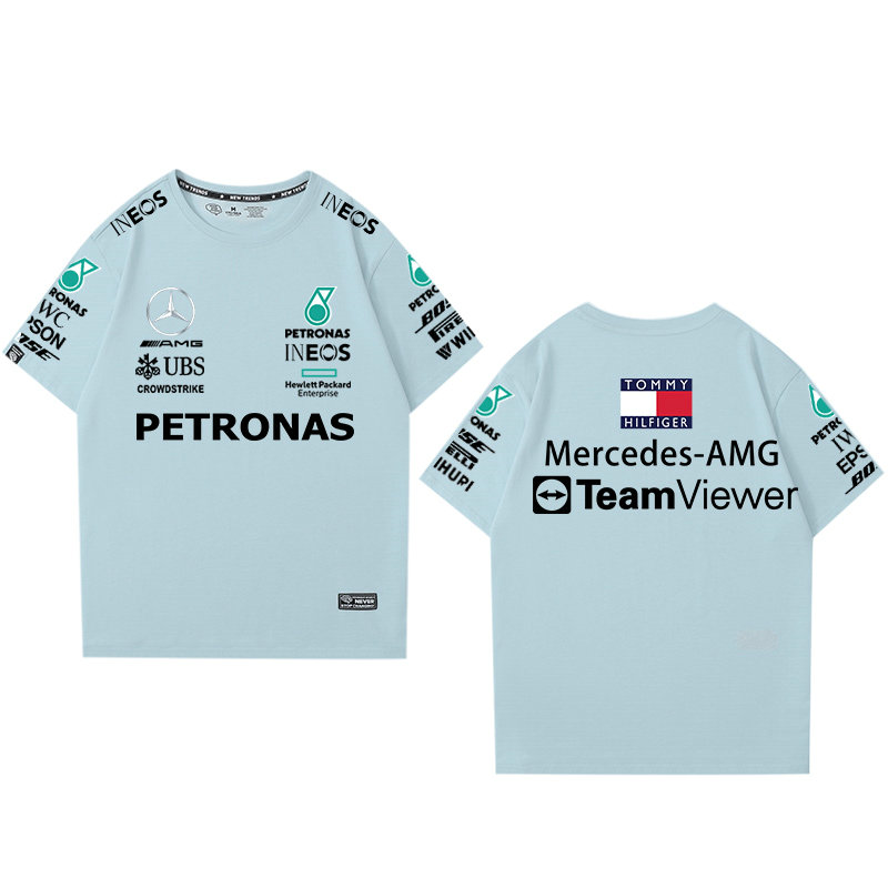 T-Shirt Mercedes AMG Petronas Motorsport TeamViewer Homme Manche Courte